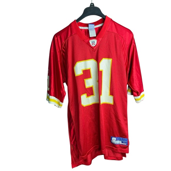 Vintage Priest Holmes #31 Jersey Reebok On Field NFL Kansas City Chiefs Mens L - Picture 1 of 9